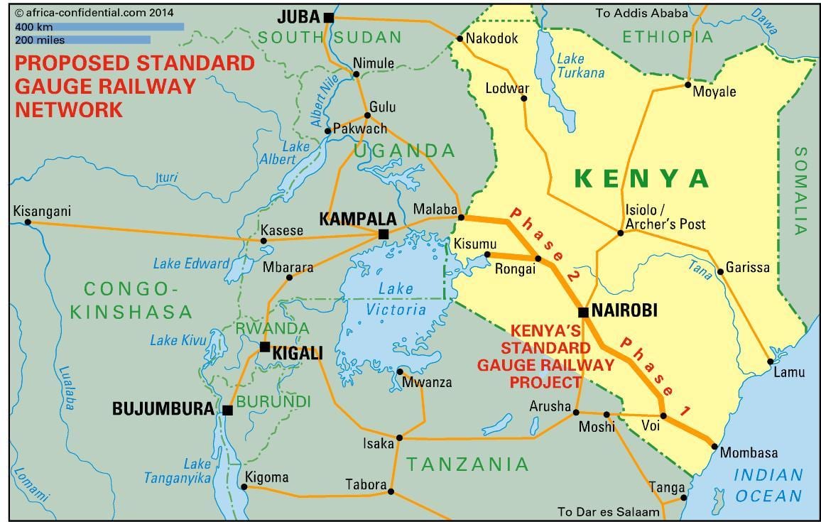 sgr de la carte du Kenya