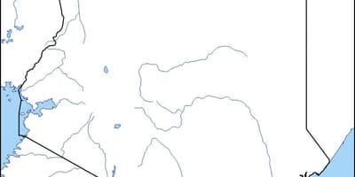 Carte de carte vierge du Kenya