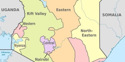 Kenya carte administrative