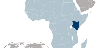 Kenya l'emplacement de carte