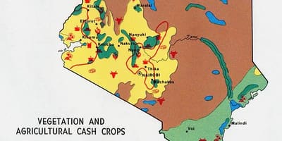 Carte du Kenya ressources naturelles