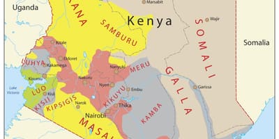 Carte ethnique du Kenya