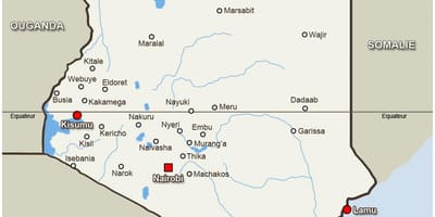 Carte de kitale Kenya