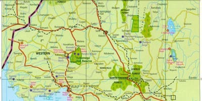 La province de l'ouest du Kenya carte