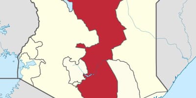 Carte de la province de l'est du Kenya